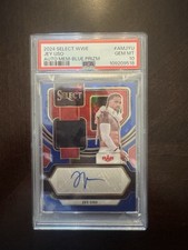 Panini 2024 Select WWE Jey Uso Autographed Blue Prizm /35 PSA 10