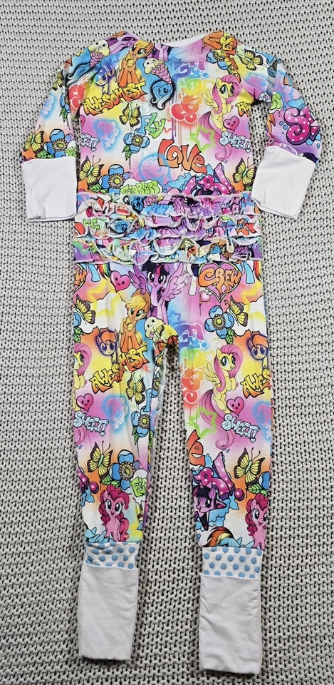 My Little Pony x Bums & Roses Bamboo Convertible Romper Sz 18-24M Ruffled - Image 3 of 4