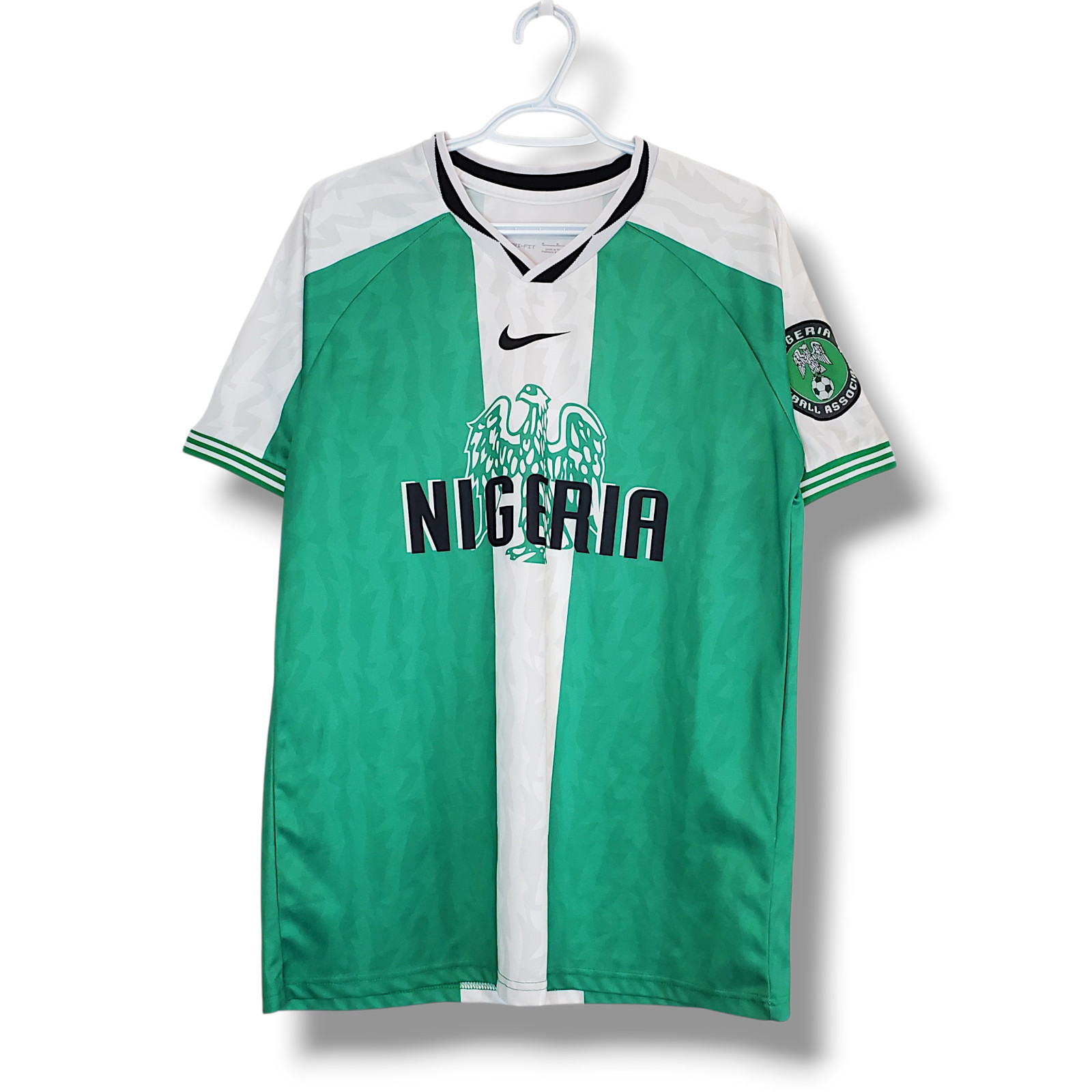 Nike nigeria football soccer jersey green size m