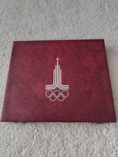 Olympiade Moskau 1980 Münzenbox Schachtel für Silbermünzen Olympische Spiele