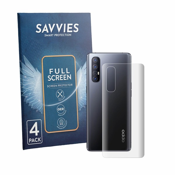 4X Displayschutz Full-Screen FüR Oppo Find X2 Neo (RüCkseite)-image