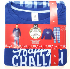 Members Mark XL Holiday Family Sleep Shirt  Pant Pajama Set HAPPY CHALLAH DAYS