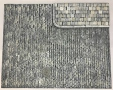 1/35th Scale Cobblestone Street Type 1 (One -Sidewalk and sewer cover TW-35228