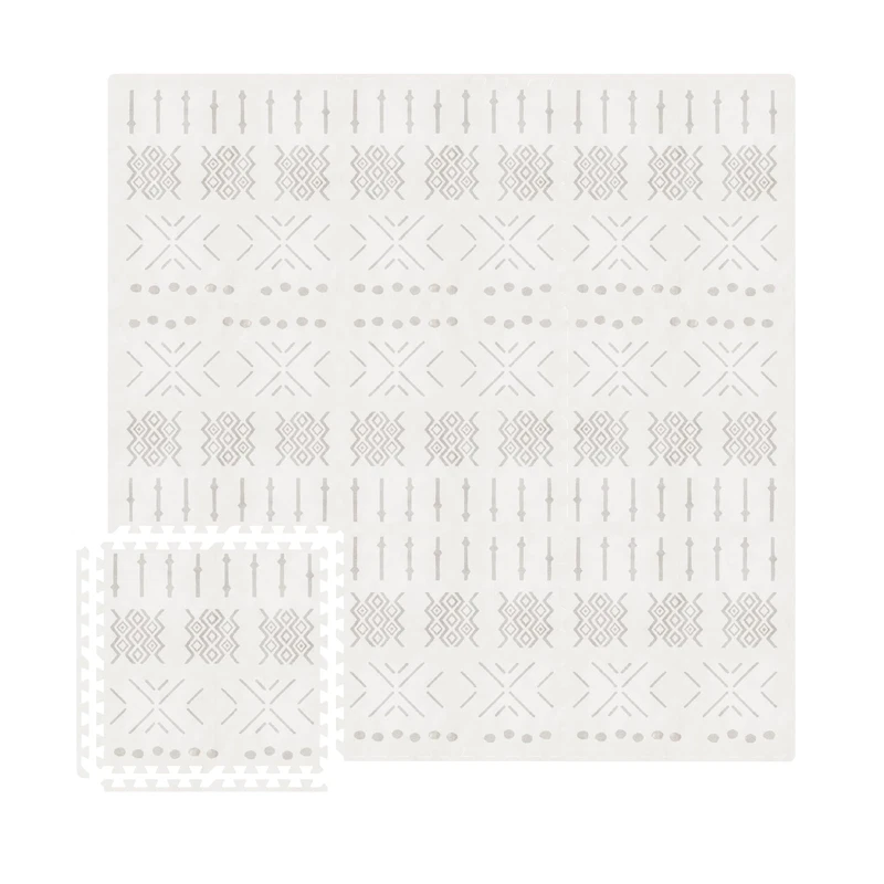 Moon Walkers Stylish Boho Baby Play Mats For Floor6X6Ft Play Mat For Babies And