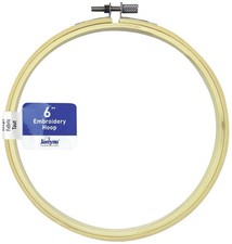 DESIGN WORKS Bamboo Embroidery Hoop 6" Set/3 Brown