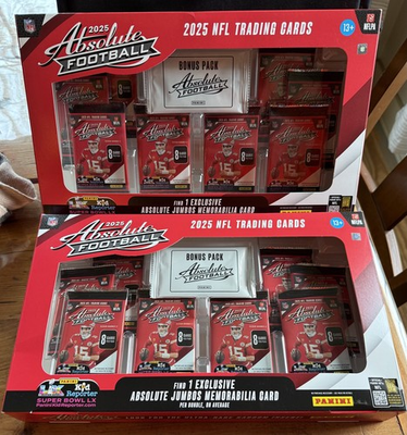 #ad #ad 2025 Panini Absolute Football Sams Club Exclusive Bundle 2 Jumbo memorabilia $78.45