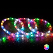Gaine LED Ronde 220V AC 36 LED/m RGB IP65 Coupe tous les 100 cm sur Mesure