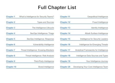 The Intelligence Handbook - VERY GOOD