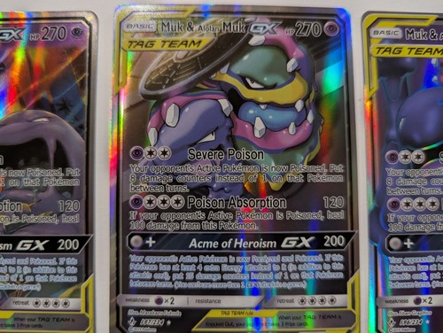 Muk & Alolan Muk Gx Tag Team Karten 61/234, 196/234 und 197/234 - Bild 7 von 18