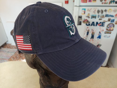 Gorra de papá de los Seattle Mariners MLB 47 bandera americana con tirantes