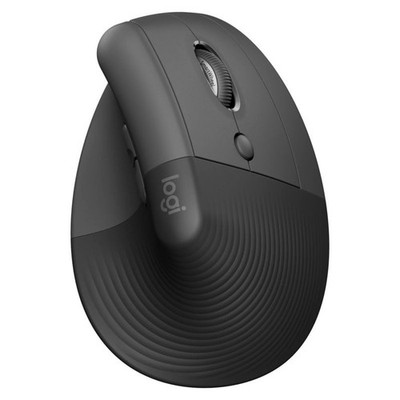 Logitech Lift Vertical Ergonomic Maus kabellos für Rechtshänder schwarz
