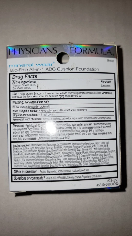 Physicians Formula Mineral Wear Cushion Foundation | #6680 Medium - Image 2 of 2