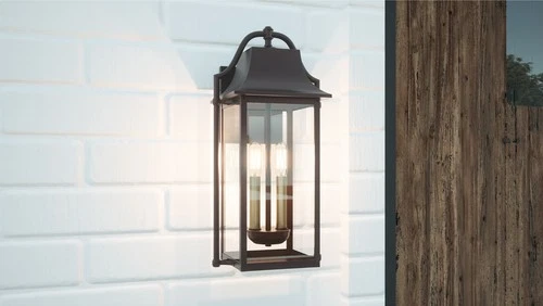 Manning 2-Light Outdoor Wall Mount in Western Bronze - Picture 7 of 7