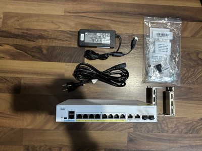 CISCO Catalyst C1000-8P-E-2G-L Switch inkl. Rackmount Ears #poe,ovp