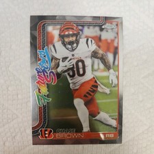 2025 Topps Chrome NFL Chase Brown FUTURE STARS Cincinnati Bengals 📈📈