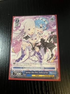 Spring s Best Shot Emilia & REM Promo Card Weiss Schwarz 
