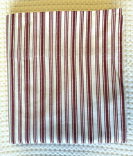 NWOT Nautica Coleridge Stripe 200TC Red Stripe Full Flat Sheet