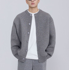 New Men's Fall Winter Button Down Sweater Knitted Jumpers Cardigan Casual Jacket