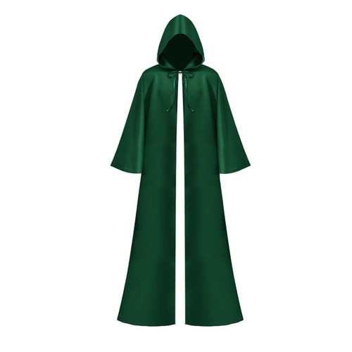 Halloween Long Cape Cape Witch Cape Long Hooded for Vintage Gathering - Picture 3 of 10