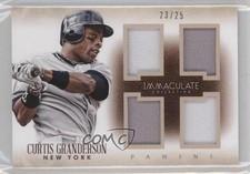 2014 Panini Immaculate Quads 23/25 Curtis Granderson #4 0c3