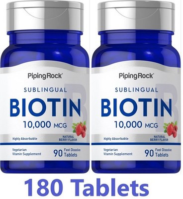 Biotin Biotin vit. b7 10.000mcg 2 x 90 Kapseln optimale Absorption, SUPER PREIS