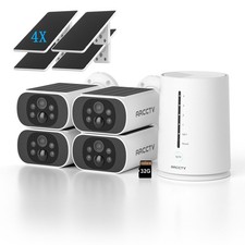 ARCCTV Solar Battery Powered Wireless Security Camera System Home WiFi Outdoor
