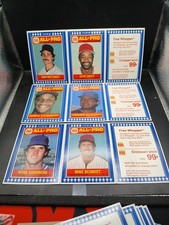 Burger King 1987 Baseball All-Pro 20 Panel Card Set Mattingly Ozzie Nice RARE !