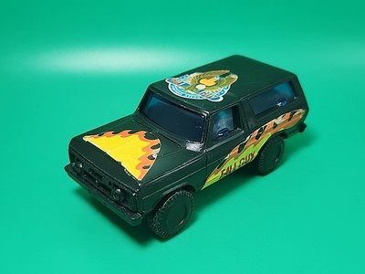 Vintage 80's Fall Guy Ford Bronco Black Truck Stunt Car Hong Kong Fleetwood Toys