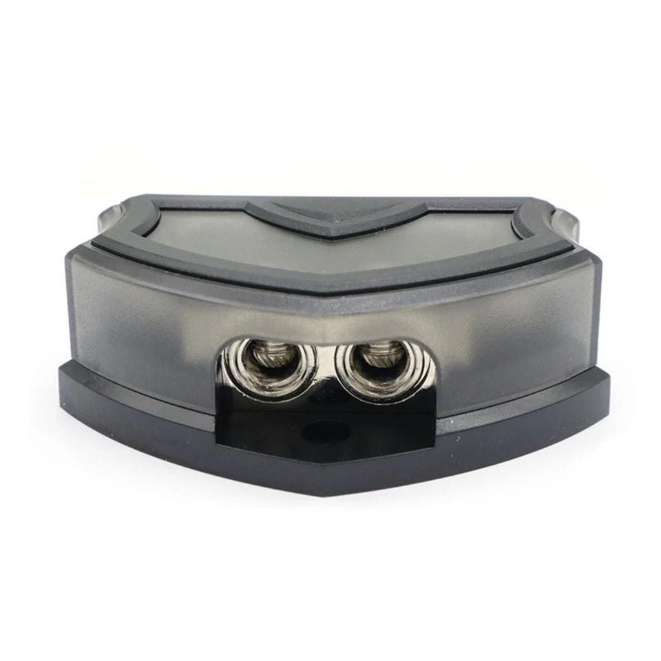 Protective 4-Way Distribution Block 2x 0/2/4 Gauge Input 4x Output Car Audio - Image 3 of 4