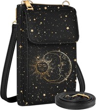 Cute Crossbody Purse Cell Phone Bags - Leather Cellphone Wallet Purse with Adju