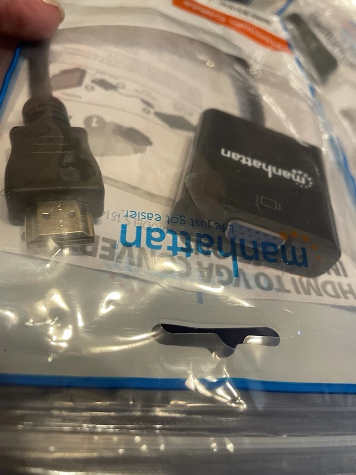 NEW Black Manhattan HDMI To VGA Converter Sealed - Image 2 of 3