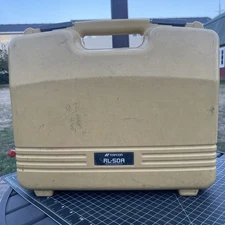 Topcon RL-50A Rotary Laser Level, LS50B Receiver & Case for Parts  or Repair