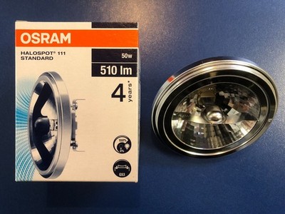 OSRAM Halospot 111 50W Alu G53 WFL 40 Grad Strahler Flood Halogen