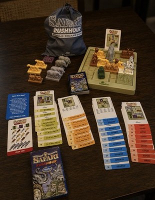 Vintage Safari Rush Hour Jungle Escape Game 2007 Challenge Puzzle Complete Read