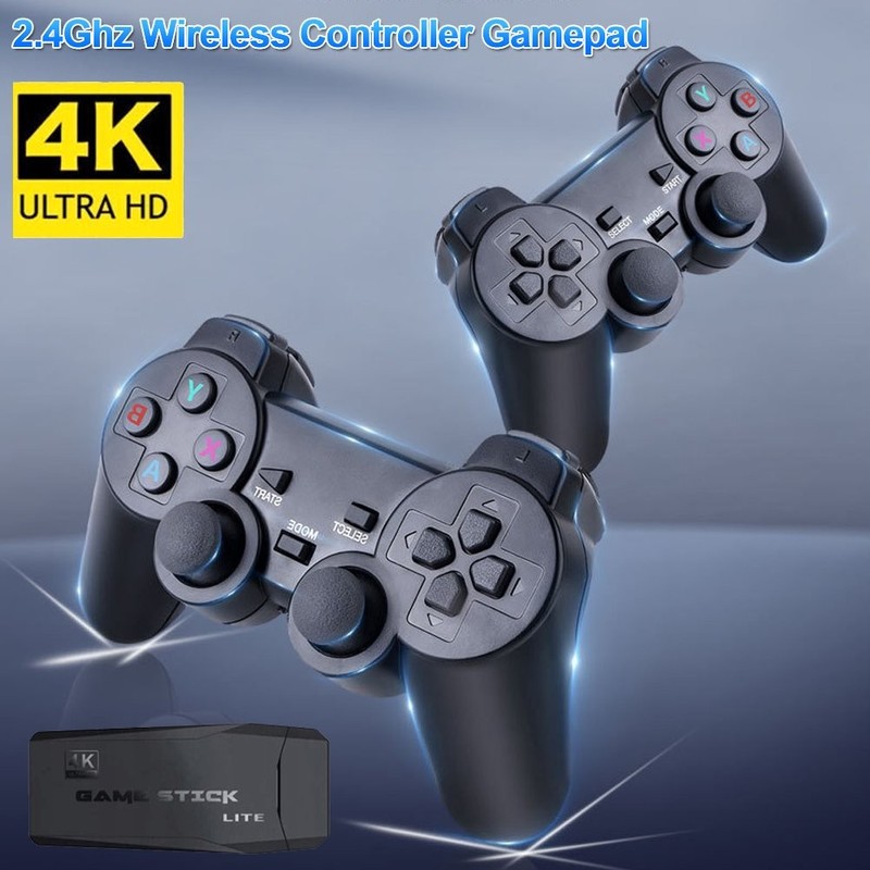 20000+ 4K HDMI TV Video Game Stick Retro Gaming Console w/ 2 Wireless Controller