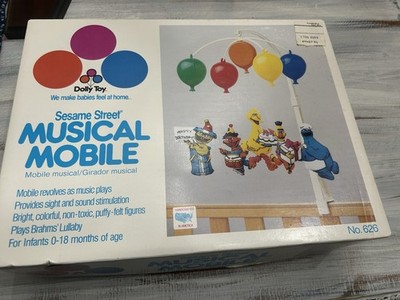Dolly Toy Vintage Sesame Street Musical Mobile Brahms Lullaby