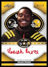 2015 Leaf Army All-American Bowl Tour Autographs Red Ink Isaiah Prince RC Auto