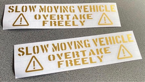 Free shipping I m driving slowly Stencil Sticker Medium size 2 piece ...