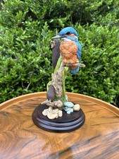 Kingfisher In Bulrushes Figurine Country Artists Stratford Upon Avon