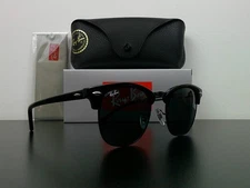 Classic Ray-Ban RB3016 W0365 Clubmaster Sunglasses All Black Never Worn