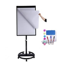 40 X 28 Inch Mobile Magnetic Whiteboard on Wheels, Rolling Dry Erase Board Ea...