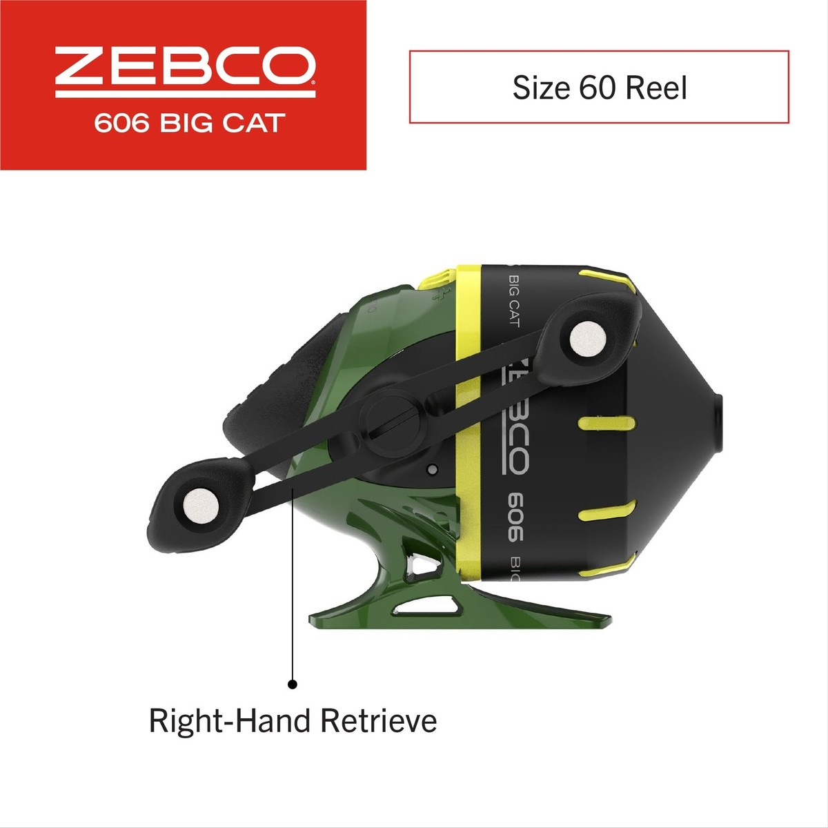 Zebco 606 Big Cat Spincast Combo 7' Telescopic MH Rod Reel Catfish