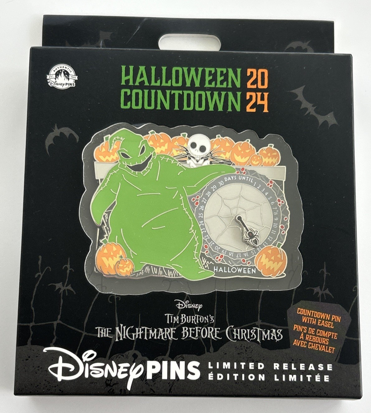 Disney Nightmare Before Christmas Oogie Boogie Halloween Countdown 2024 LR Pin