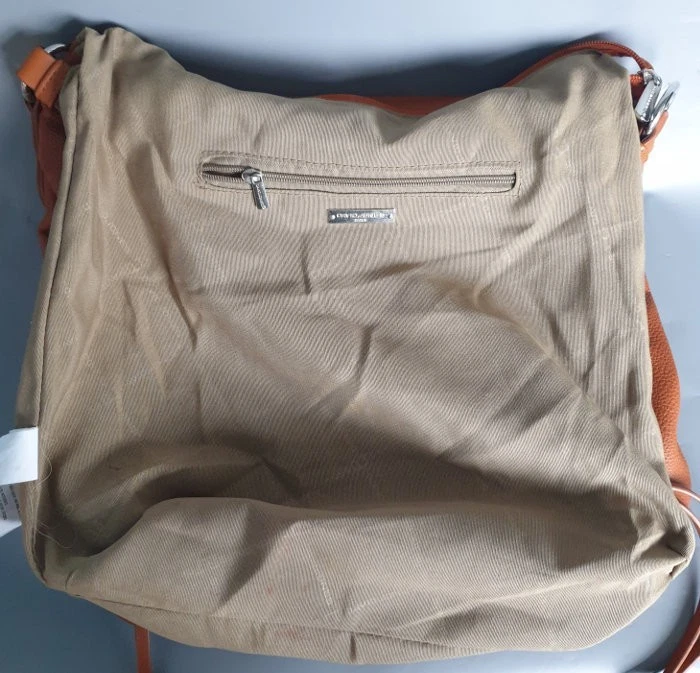 David Jones Tan Faux Leather Large Shoulder Tote Bag VGC - Image 3 of 4