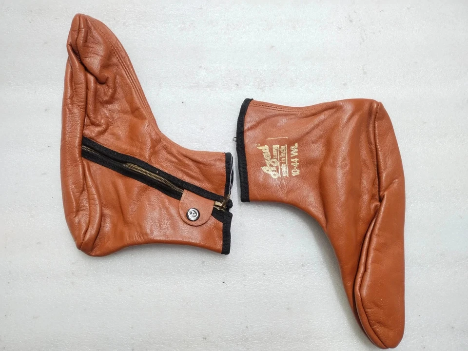 Azad Premium Tan Leather Zipper winter Socks High Ankle Khuffs/Footwear. - Image 3 of 4