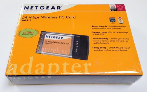 Carte PC sans fil Netgear WG511v2 54 Mbit/s neuve - Photo 1/2