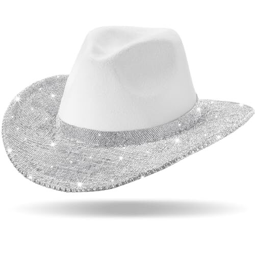 Rhinestone Cowgirl Hat with Diamond Fringe Bling Cowgirl Hat  display picture 1