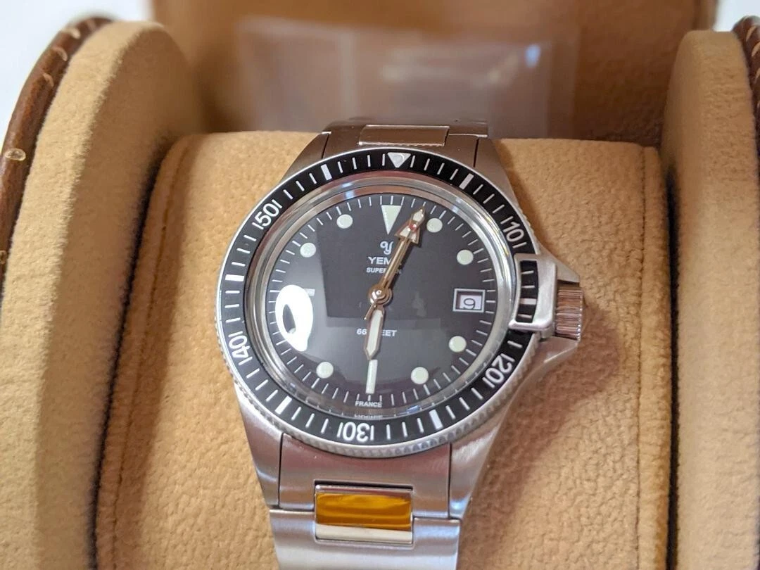 Yema Superman Heritage YMHF1573-AM Mens Watch RONDA 515FE 39mm