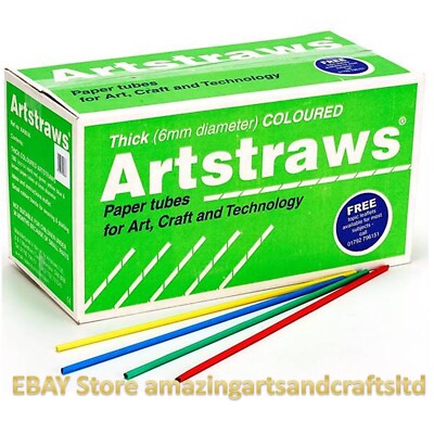 Artstraws Coloured Long Jumbo Paper Straws