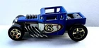 Vintage Hot Wheels Bone Shaker B46 Hot Rod Number 6 Car Toy Race Retro Blue
